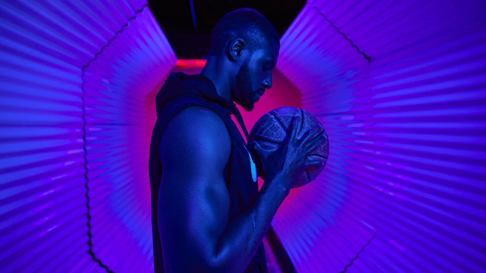 Basketball Portrait from Madness a photography series by Los Angeles based photographer director and cinematographer motion film Christopher malcolm